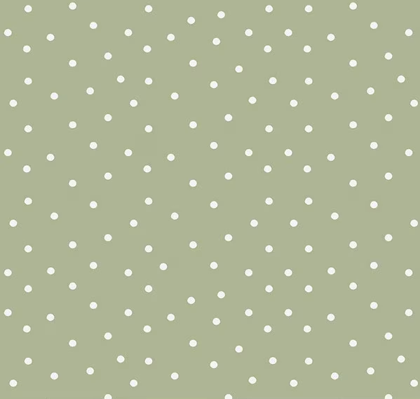 Sunflower Whispers Dots Green Fabric