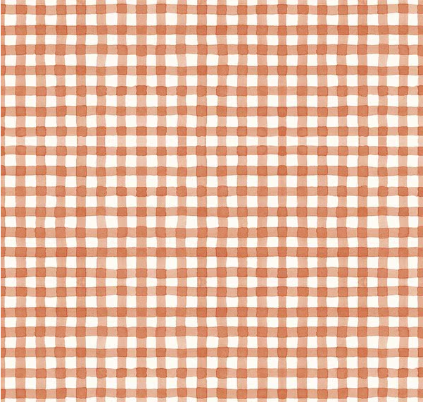 Sunflower Whispers Gingham Pumpkin Fabric