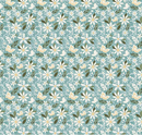 Juju's Petals Dance Teal Fabric