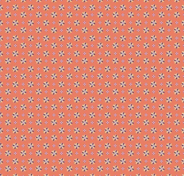 Juju's Petals Calico Orange Fabric