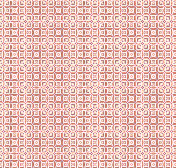 Juju's Petals Mosaic Orange Fabric