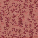 Flossie's Flowers Pressed Leaves Pink Fabric