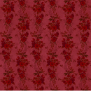 Flossie's Flowers Floral Stripes Red Fabric
