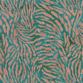 Serenity Tiger Stripe Teal Fabric