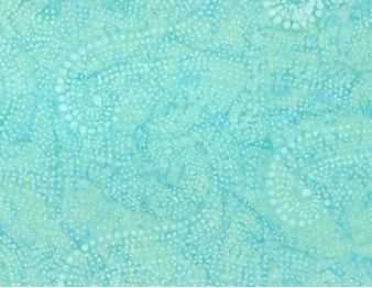 Moonshadow Dotty Swirls Aqua Batik Fabric