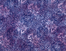 Moonshadow Medallion and Florals Purple Batik Fabric
