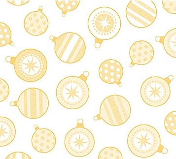 Golden Yule CHRISTMAS GEMS GOLD METALLIC Fabric