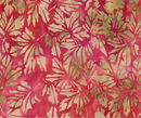 JDJ - Coral Beach Maple Leaves Pink Fabric