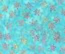 JDJ - Heart to Heart Sparking Flowers Aqua Fabric