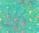 JDJ - Heart to Heart Hearts Mint Fabric
