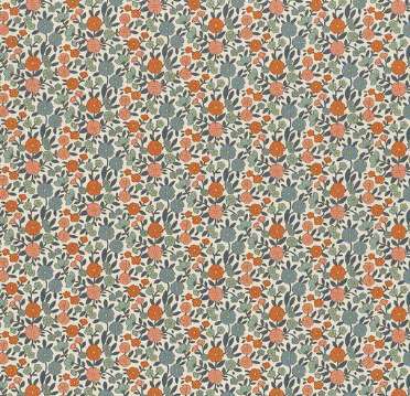 Wallflower Janice Blue Fabric