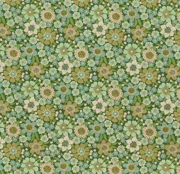 Wallflower Lauren Green Fabric