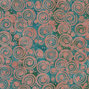 Serenity Circle in Circle Teal Fabric