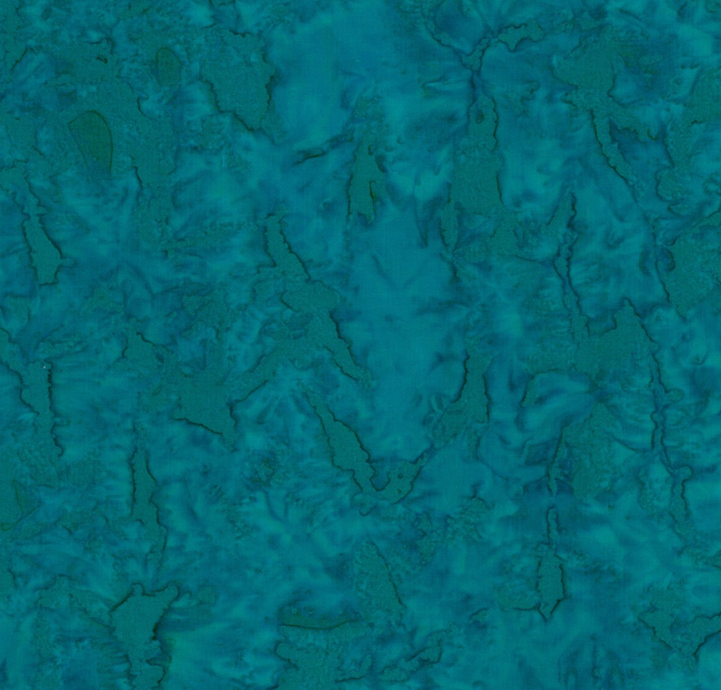 Expressions Batiks Hand-Dyes Turquoise Tickle Fabric