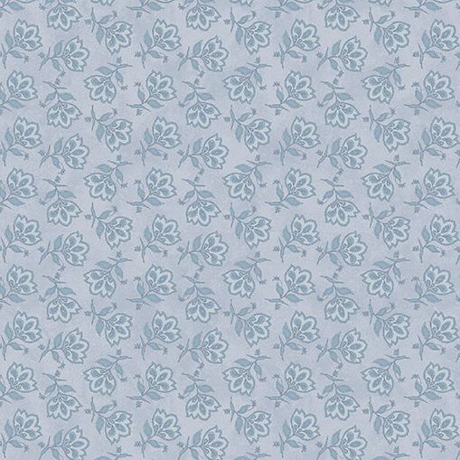 Prairie Chicks Tossed Jacobean Light Blue Fabric