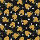 Prairie Chicks Prairie Hive Black Fabric
