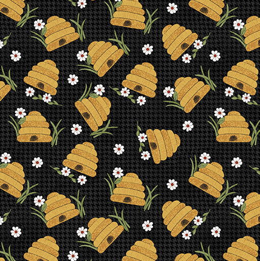 Prairie Chicks Prairie Hive Black Fabric