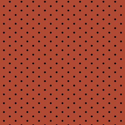 Prairie Chicks Dot Red/Black Fabric