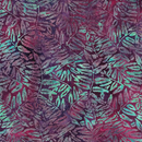 Tropical Bliss Fern Multi Purple Pink Iris Fabric