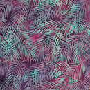 Tropical Bliss Tossed Palm Multi Purple Pink Iris Fabric