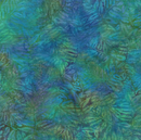 Tropical Bliss Fern Multi Turquoise Green Fabric