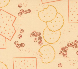 For My Boys Milo Children Food Crackers Sherbet Fabric