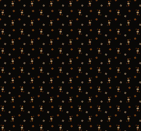 Cheddar & Coal III Triangle Dots Black Fabric
