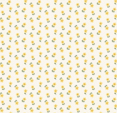 Little Darlin' Ditsy Cream Fabric