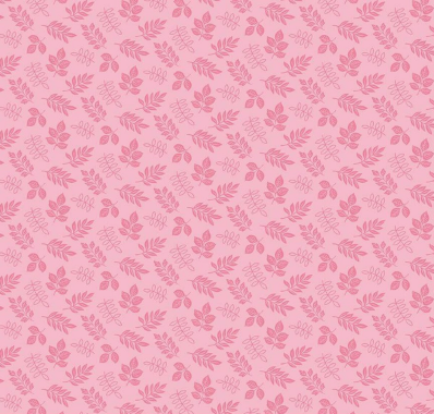 Little Darlin' Leaves Pink Fabric