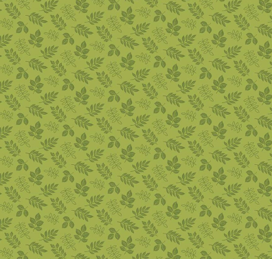 Little Darlin' Leaves Green Fabric