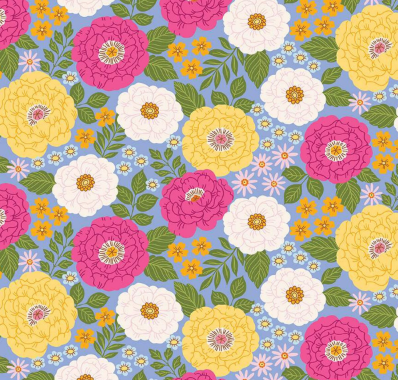 Little Darlin' Main Periwinkle Fabric