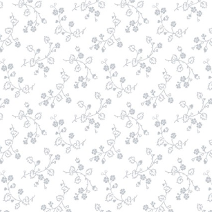 Quilter's Flour VI Vines White on White Fabric