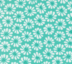 Pick Me Lazy Daisy Aqua Fabric