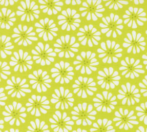 Pick Me Lazy Daisy Lime Fabric