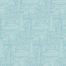 Botanica Moment of Zen Aqua Blue Fabric