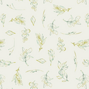 Botanica Sprinkled Sprigs White Fabric