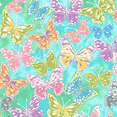 Summer Dreams Summer Rhythm Blue Yardage