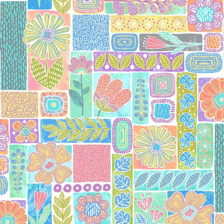 Summer Dreams Aromatic Garden Multi Yardage