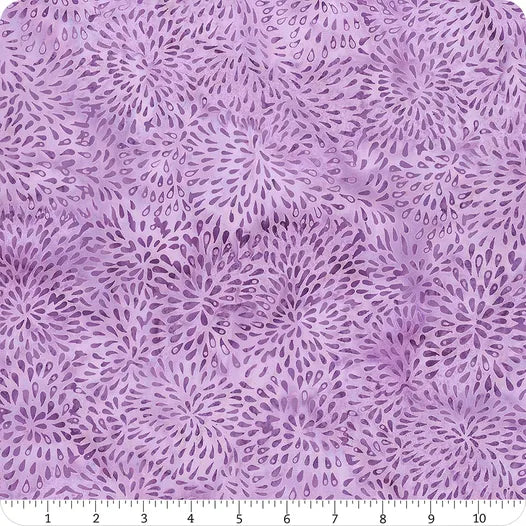 Island Batik Full Bloom Light & Dark Purple Marigold Yardage