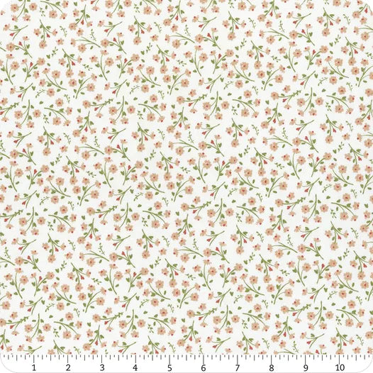 Wilmington Prints Juliette Coral Small Floral Yardage