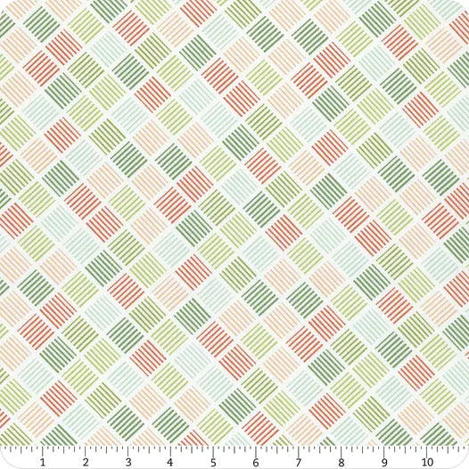 Wilmington Prints Juliette Multi Diagonal Stripes Yardage