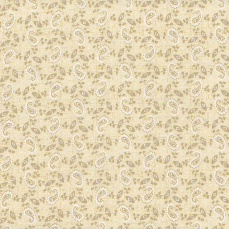 Radiance Tan Paisley Yardage